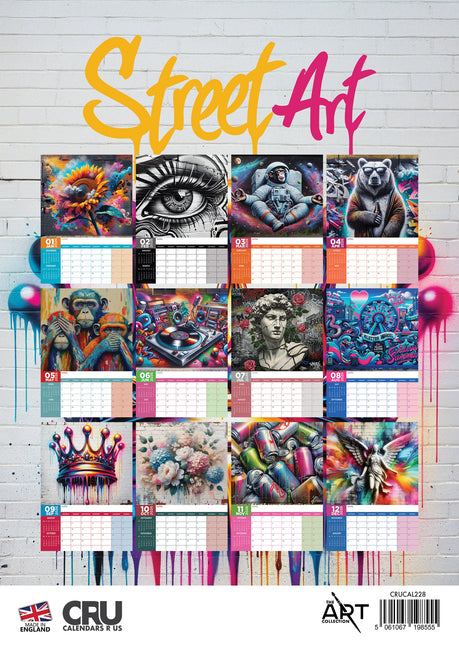 CalendarsRUs Street Art A3 Kalender 2026