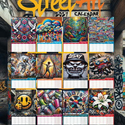 CalendarsRUs Street Art A3 Kalender 2027