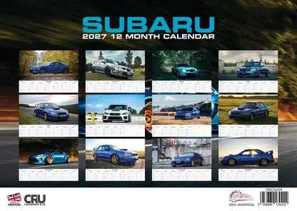 CalendarsRUs Subaru A3 Kalender 2027