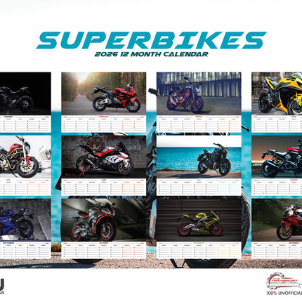 CalendarsRUs Superbikes A3 Kalender 2026