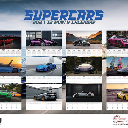 CalendarsRUs Supercars A3 Kalender 2027