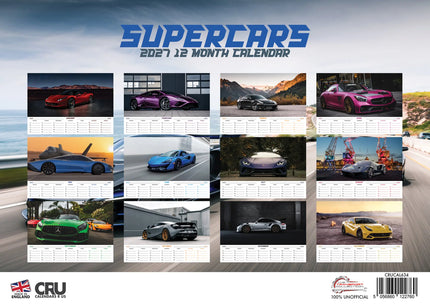 CalendarsRUs Supercars A3 Kalender 2027
