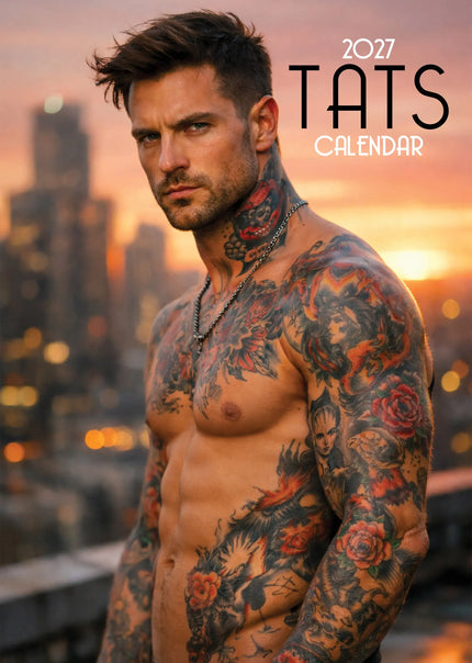 CalendarsRUs Tattoo Men A3 Kalender 2027
