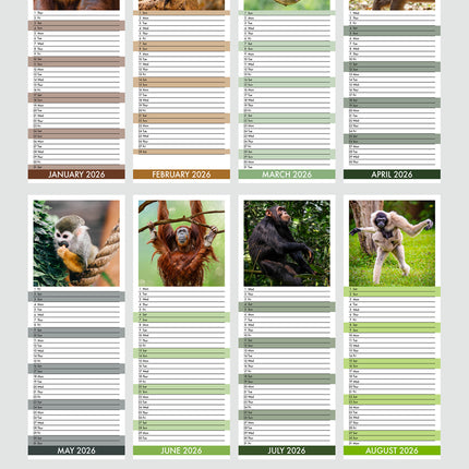 CalendarsRUs Teckel Slimline Kalender 2026
