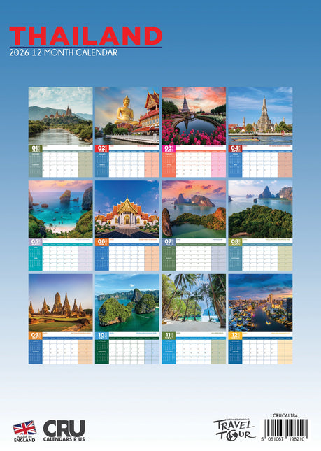 CalendarsRUs Thailand A3 Kalender 2026