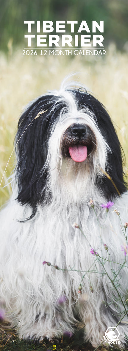 CalendarsRUs Tibetaanse Terrier Slimline Kalender 2026