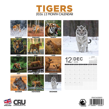 CalendarsRUs Tijger Kalender 2026