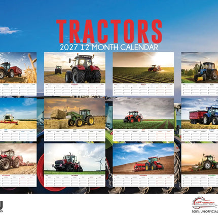 CalendarsRUs Tractors A3 Kalender 2027