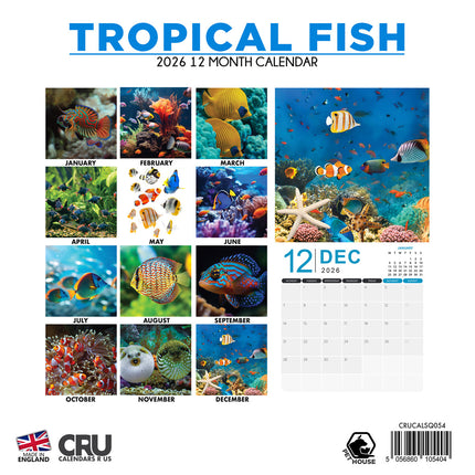 CalendarsRUs Tropische Vissen Kalender 2026