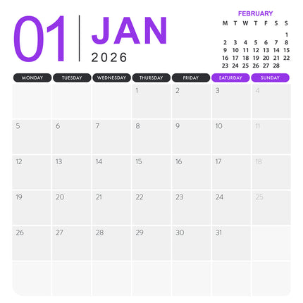 CalendarsRUs Tuinen Kalender 2026