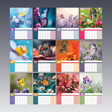 CalendarsRUs Vlinder A3 Kalender 2027