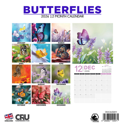CalendarsRUs Vlinder Kalender 2026