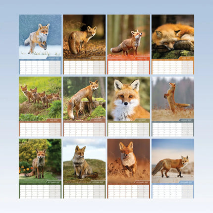 CalendarsRUs Vossen A3 Kalender 2027