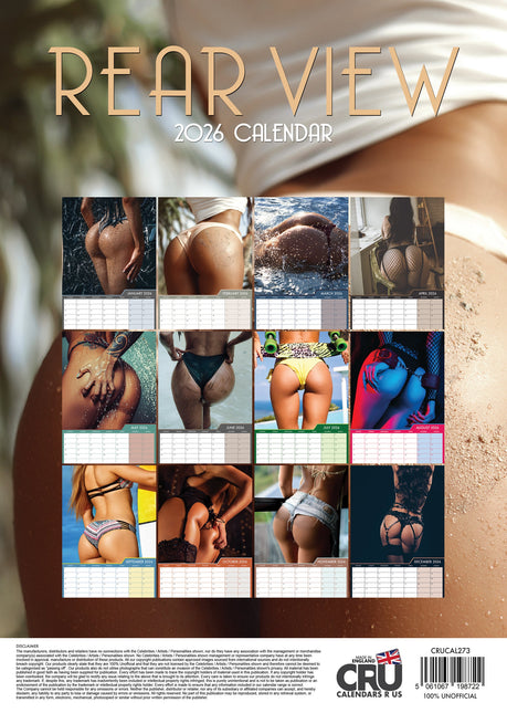 CalendarsRUs Vrouwen Billen A3 Kalender 2026