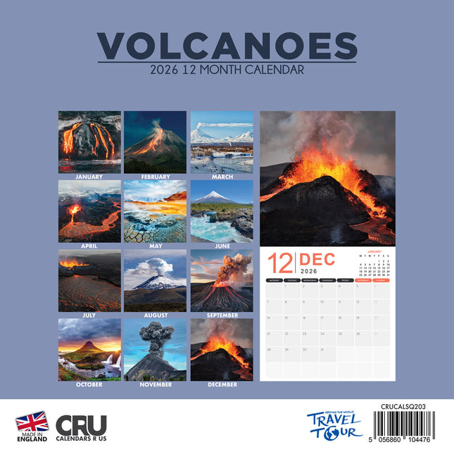 CalendarsRUs Vulkanen Kalender 2026