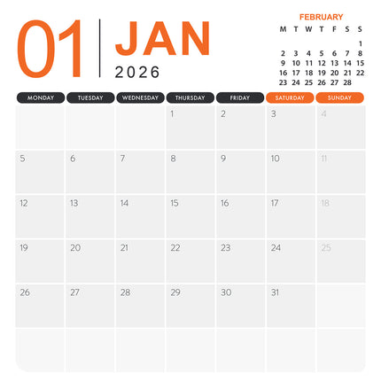 CalendarsRUs Vulkanen Kalender 2026