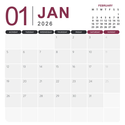 CalendarsRUs Whippet Kalender 2026