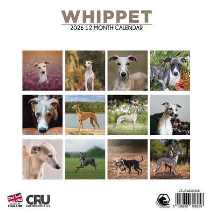 CalendarsRUs Whippet Kalender 2026