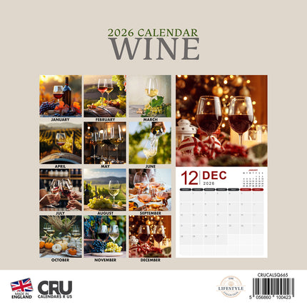 CalendarsRUs Wijn Kalender 2026