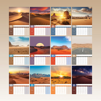 CalendarsRUs Woestijn A3 Kalender 2026