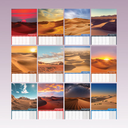 CalendarsRUs Woestijn A3 Kalender 2027