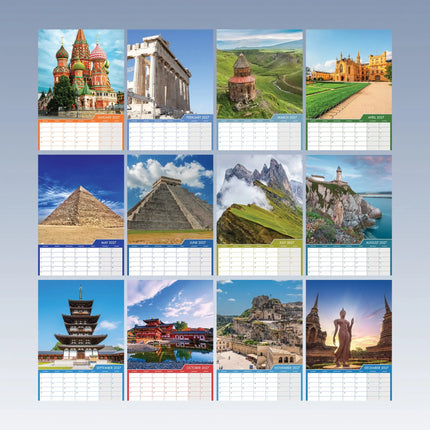 CalendarsRUs World Travel A3 Kalender 2027