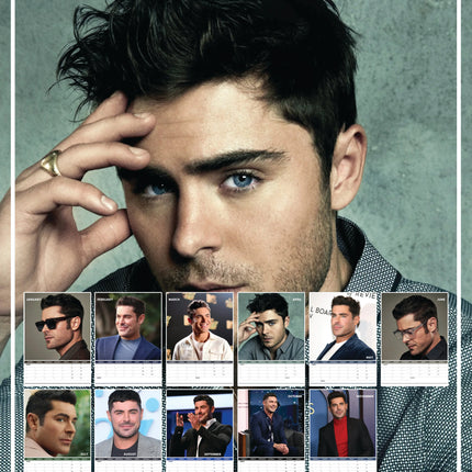 CalendarsRUs Zac Efron A3 Kalender 2027