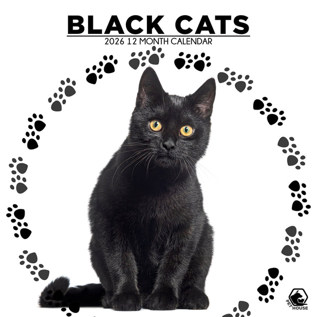 CalendarsRUs Zwarte Katten Kalender 2026