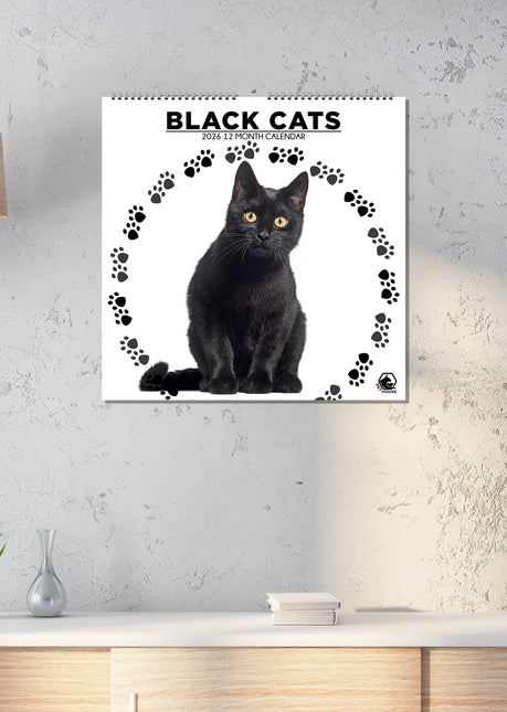 CalendarsRUs Zwarte Katten Kalender 2026