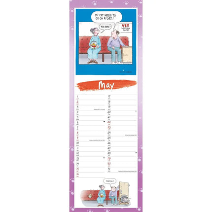 CarouselCalendars 9 Lives Kalender 2027 Slimline