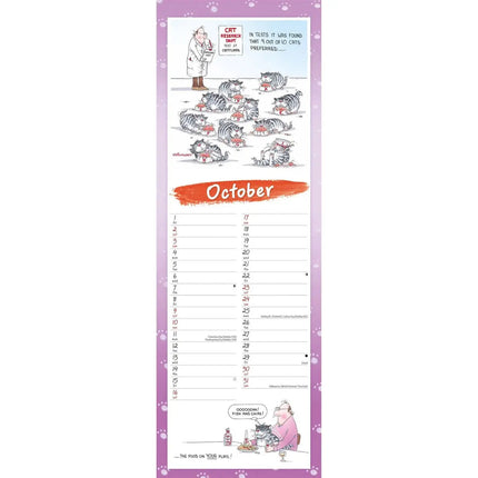 CarouselCalendars 9 Lives Kalender 2027 Slimline