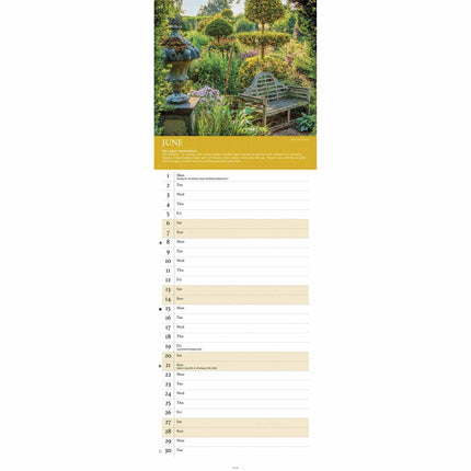 CarouselCalendars Alan Titchmarsh, Tuinen Kalender 2026 Slimline