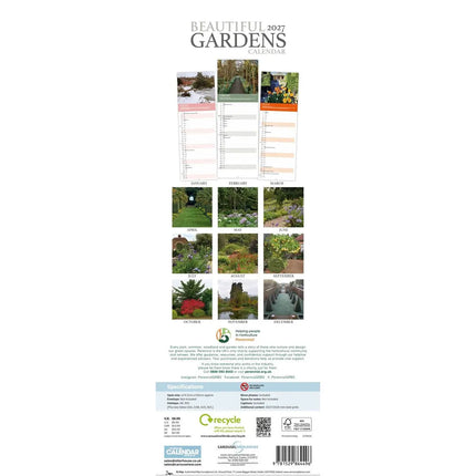 CarouselCalendars Alan Titchmarsh, Tuinen Kalender 2027 Slimline