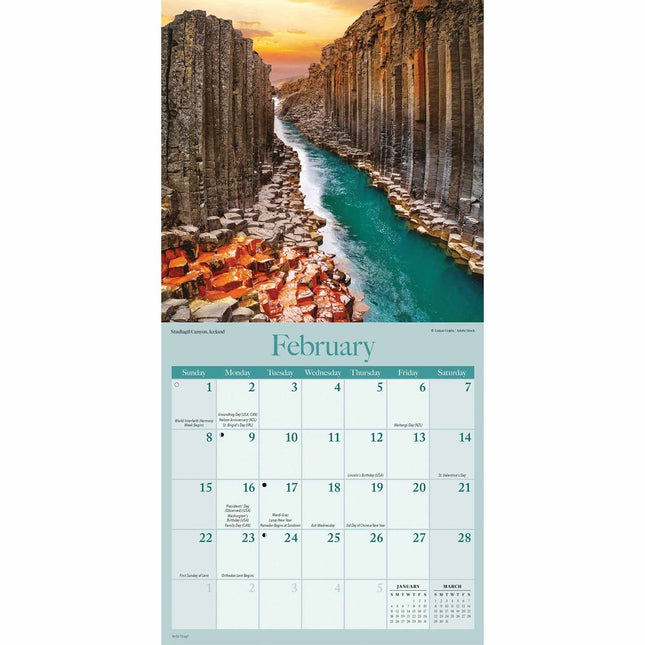 CarouselCalendars Amazing Planet Mini Kalender 2026