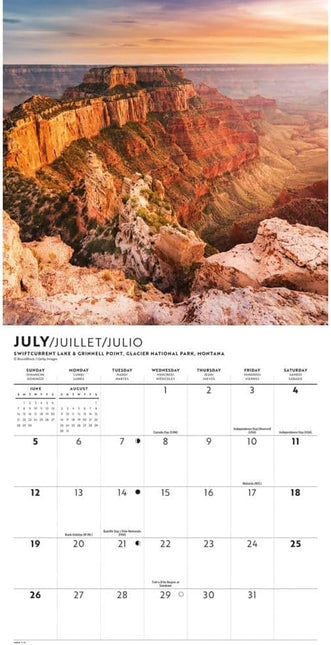 CarouselCalendars Amerika Kalender 2026 Mini