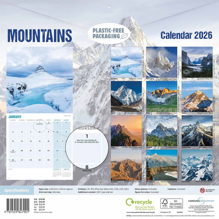 CarouselCalendars Bergen Kalender 2026