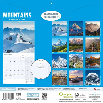 CarouselCalendars Bergen Kalender 2027