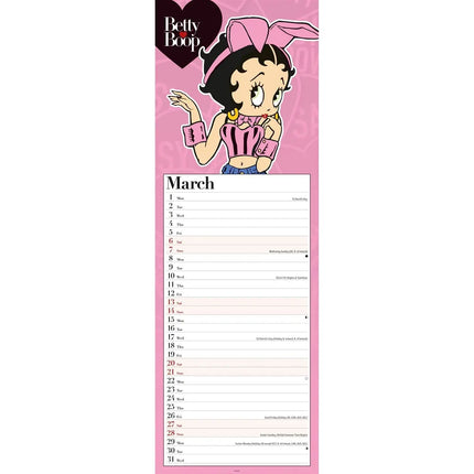 CarouselCalendars Betty Boop Kalender 2027 Slimline