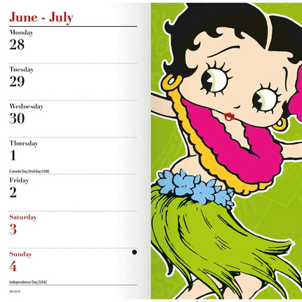 CarouselCalendars Betty Boop Pocket Agenda 2027