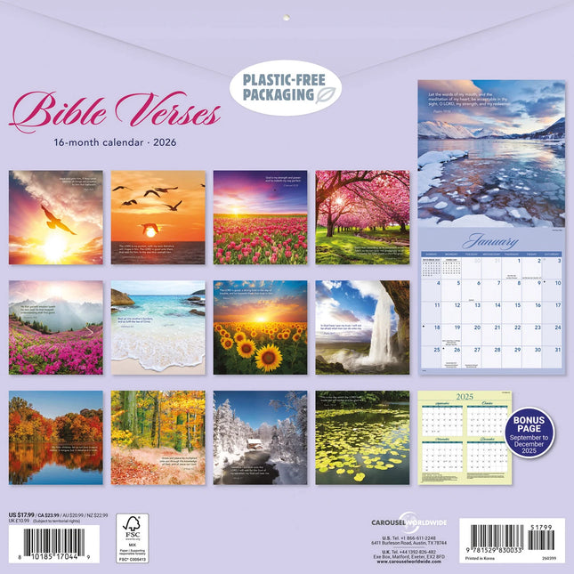 CarouselCalendars Bijbelverzen Kalender 2026
