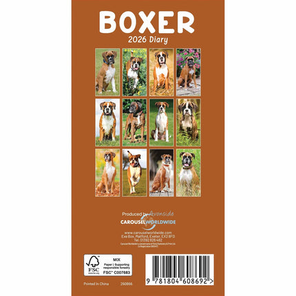 CarouselCalendars Boxer Slim Agenda 2026