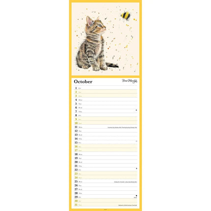 CarouselCalendars Bree Merryn, Bumble and Buddies Slimline Kalender 2026