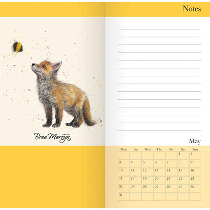 CarouselCalendars Bree Merryn, Bumble & Buddies Slim Agenda 2025