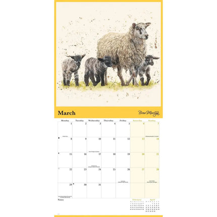 CarouselCalendars Bree Merryn, Country Wildlife Kalender 2027