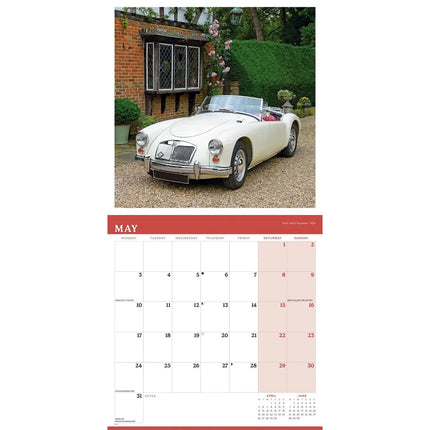 CarouselCalendars Classic British Cars Kalender 2027