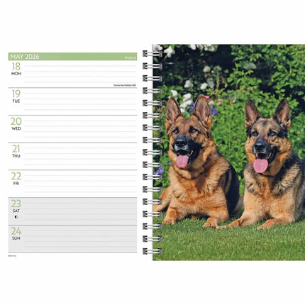 CarouselCalendars Duitse Herder A5 Agenda 2026