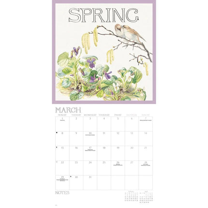 CarouselCalendars Edith Holden, A Country Diary Kalender 2027