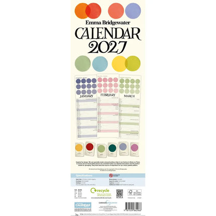 CarouselCalendars Emma Bridgewater Slimline Kalender 2026