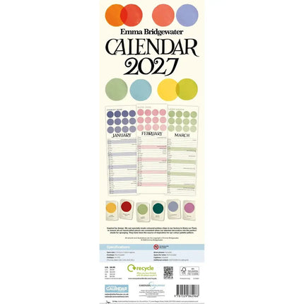 CarouselCalendars Emma Bridgewater Slimline Kalender 2027
