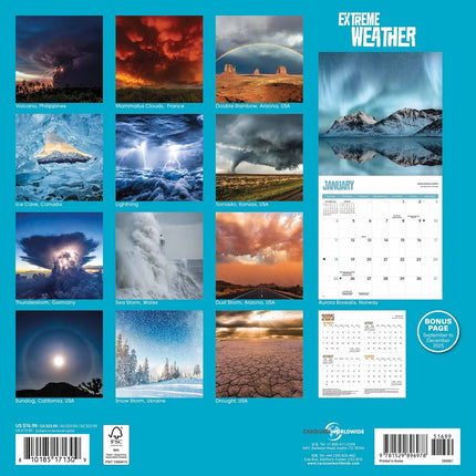 CarouselCalendars Extreem Weer Kalender 2026